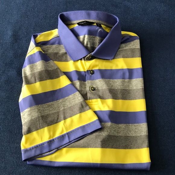 Walter Hagen Golf Polo Men’s XL Short Sleeve Stripe - Picture 2 of 8